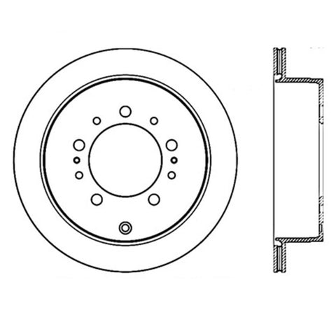 StopTech Slotted & Drilled Sport Brake Rotor - 127.44157L