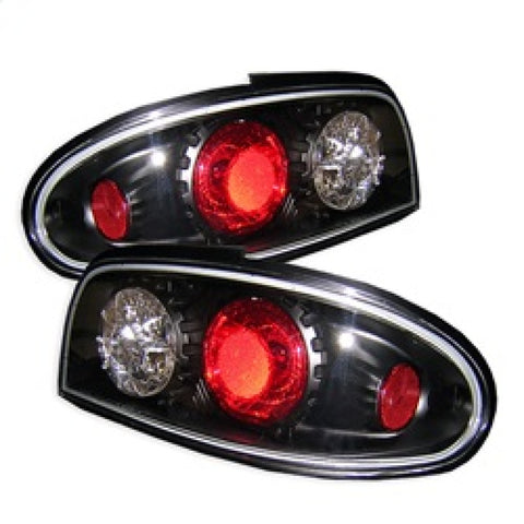 Spyder Nissan Altima 93-97 Euro Style Tail Lights Black ALT-YD-NA93-BK - 5006752