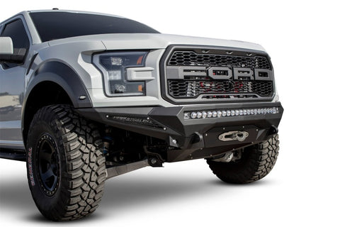 Addictive Desert Designs 17-18 Ford F-150 Raptor Stealth Fighter Front Bumper w/ Winch Mount - F111202860103