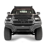 Go Rhino 16-21 Tacoma Element Front Bumper w/ Power Actuated Hide-away Light Bar Mount Tex Black - 343891T