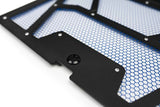 Agency Power 14-18 Polaris RZR XP 1000 / XP Turbo Vented Engine Cover - Matte Black/Blue Mesh - AP-RZR-111-FMB-MBLU