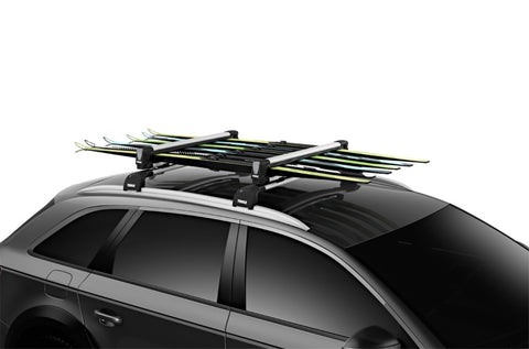 Thule SnowPack L Ski/Snowboard Rack (Up to 6 Pair Skis/4 Snowboards) - Black/Silver - 7326