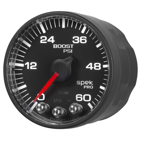 Autometer Spek-Pro 52.4mm 0-60 PSI Digital Stepper Motor Boost Gauge - P304328