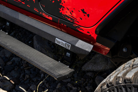 AMP Research 18-24 Jeep Wrangler JL 4DR (Incl. 4XE/Rubicon 392) PowerStep XL - Black - 77132-01A