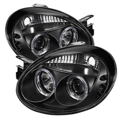 Spyder Dodge Neon 03-05 Projector Headlights LED Halo LED Black High H1 Low H1 PRO-YD-DN03-HL-BK - 5009920