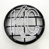 KC HiLiTES 6in. Round ABS Stone Guard for Apollo Lights (Single) - Black w/White KC Logo - 7216