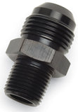 Russell Performance ADAPTER FITTING #6 AN MALE FLARE TO 1/2in NPT MALE BLK - 670153