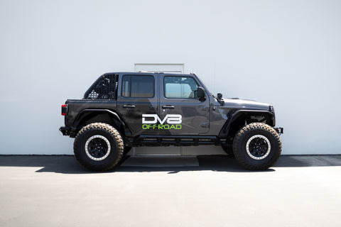 DV8 Offroad 18-23 Jeep Wrangler JL 4 Door FS-15 Series Rock Sliders - SRJL-07