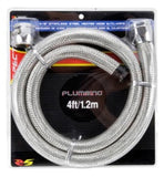 Spectre Stainless Steel Flex Heater Hose Kit 5/8in. Diameter - 4ft. Chrome - 39698