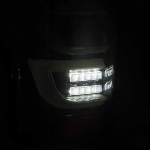 AlphaRex 07-13 Toyota Tundra LUXX-Series LED Tail Lights Alpha-Black - 670040