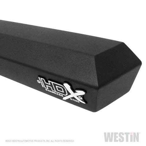 Westin 04-13 Chevy Silverado 1500 Crew Cab HDX Stainless Drop Nerf Step Bars - Textured Black - 56-119552