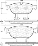 StopTech Street Brake Pads - Front - 308.15490