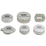 Ford Racing 15-19 Mustang 2.3L/5.0L/5.2L Aluminum Machined Engine Cap Covers - M-6766-M50A