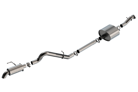 Borla 21-22 Ford Bronco 2.7L 2DR/4DR T-304 Stainless Steel Cat-Back Touring Exhaust - Brushed - 140901