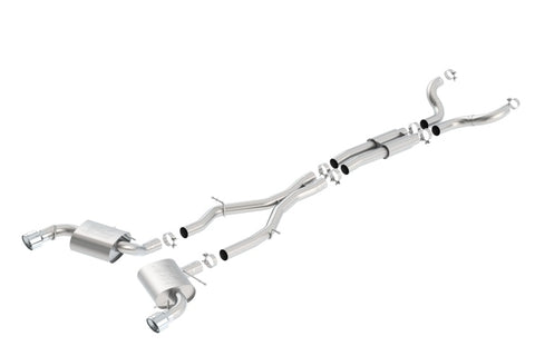 Borla 16-17 Chevy Camaro SS 6.2L ATAK Catback Single Split Rear Exit Exhaust w/Single Tips - 140690