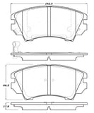 StopTech Performance Front Brake Pads 11-16 Chevy Caprice - 309.14040