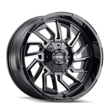 Mayhem 8111 Flywheel 20x9 / 6x135 BP / 0mm Offset / 106mm Hub Black w/ Milled Spokes Wheel - 8111-2937BM