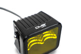 DV8 Offroad 3in Elite Series LED Amber Pod Light - BE3EW40W-A