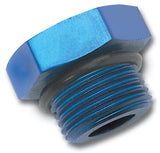 Russell Performance -4 AN Straight Thread Plug (Blue) - 660260