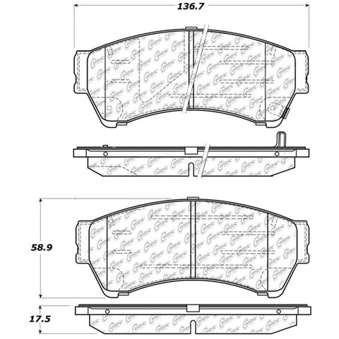 StopTech Street Touring 06-10 Ford Fusion / 07-10 Lincoln MKZ Front Brake Pads - 308.11640