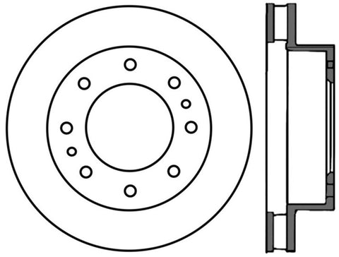 StopTech PowerSlot 02-08 Chevy Avalanche / 99-06 Silverado Right Front Slotted Cryo Rotor - 126.66042CSR