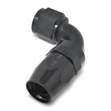 Russell Performance -4 AN Black 90 Degree Full Flow Hose End - 610155