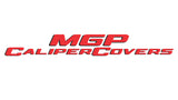 MGP 4 Caliper Covers Engraved Front & Rear With stripes/Charger Black finish silver ch - 12088SCH1BK