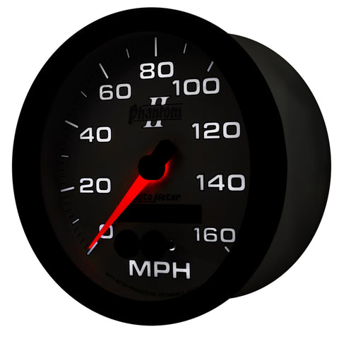 Autometer Phantom II 5in 0-140MPH In-Dash Electronic GPS Programmable Speedometer - 7581