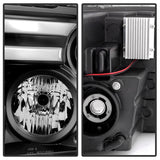 Spyder Dodge Ram 09-12 Projector Headlights Light Bar DRL Black PRO-YD-DR09-LBDRL-BK - 5081001