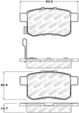 StopTech Street Select Brake Pads - Rear - 305.13360