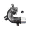 Wehrli 98-18 Dodge / Ram Cummins 5.9L/6.7L WCFab X Fleece Thermostat Housing - Flat Black - WCF100157-FB