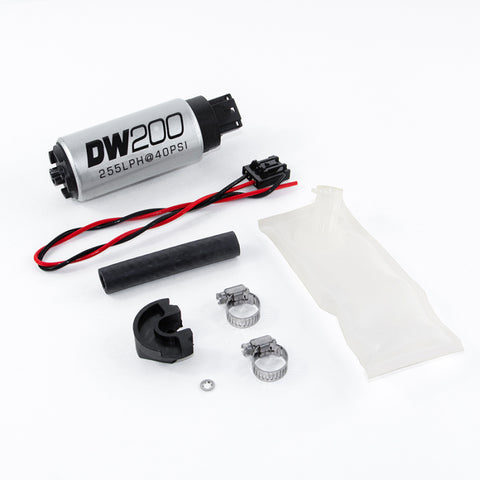 DeatschWerks 94+ Nissan 240sx/Silvia S14/S15 255 LPH DW200 In-Tank Fuel Pump w/ Install Kit - 9-201-1024