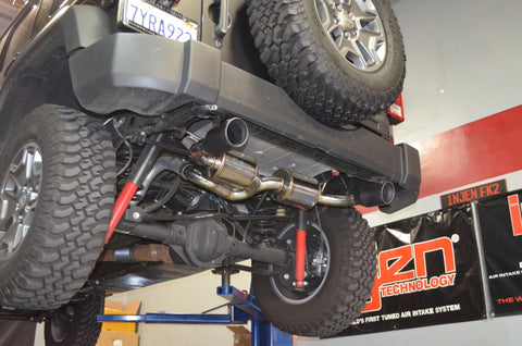 Injen 07-17 Jeep Wrangler JK 3.6L/3.8L 63mm Polished Axle-back Exhaust - SES5004P