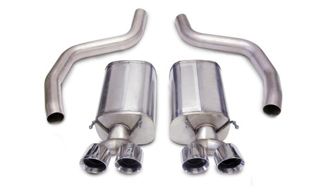 Corsa 06-13 Chevrolet Corvette C6 Z06 7.0L V8 Polished Sport Axle-Back Exhaust - 14164