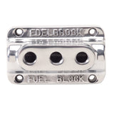 Edelbrock Fuel Block Triple Polished - 12851