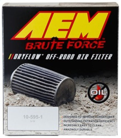 AEM Dryflow 3.25in. X 5in. Round Tapered Air Filter - 21-2110BF