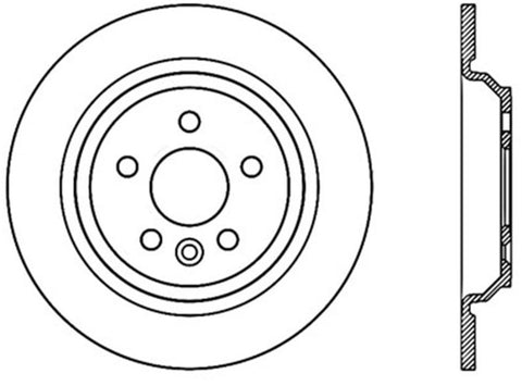 StopTech Slotted Sport Brake Rotor - 126.39043SR