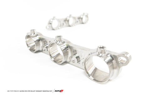 AMS Performance 2009+ Nissan R35 GT-R Billet Exhaust Manifold Flange Kit - ALP.07.14.0015-1