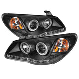 Spyder Hyundai Elantra 07-10 Projector Headlights LED Halo DRL Blk PRO-YD-HYELAN07-DRL-BK - 5070241