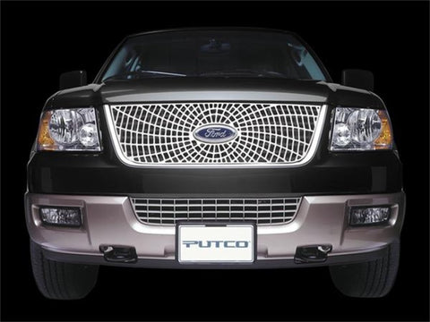 Putco 02-08 GMC Envoy Liquid Spider Web Grilles - 303133