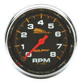 Autometer Pro-Cycle Gauge Tach 2 5/8in 8K Rpm 2&4 Cylinder Black - 19304