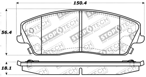 StopTech Performance Brake Pads - 309.10560