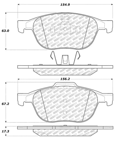 StopTech Street Select Brake Pads - Rear - 305.10440