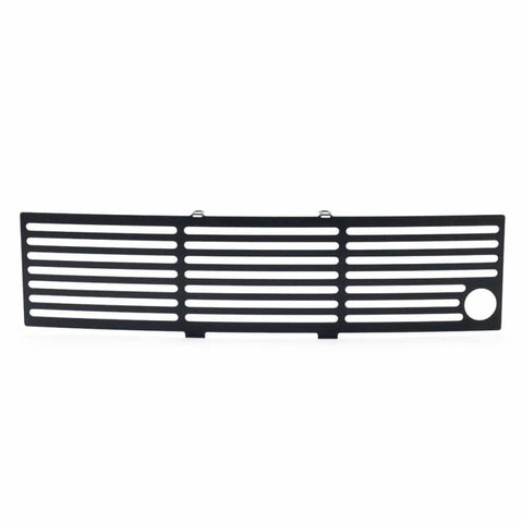 Putco 11-14 Ford F-150 - EcoBoost Bumper Grille Inserts - SS - Black Bar w/ Heater Plug Opening - 87182FP