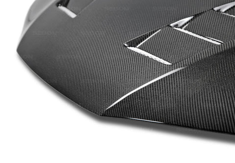 Seibon 14-15 Honda Civic 2dr TS-Style Carbon Fiber Hood - HD14HDCV2D-TS