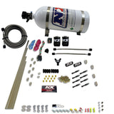 Nitrous Express 8 Cyl Dry Direct Port 2 Solenoids Nitrous Kit (200-600HP) w/10lb Bottle - 93006-10