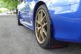 Rally Armor 15-21 Subaru WRX/STI (Sedan ONLY) Black UR Mud Flap w/ Blue Logo - MF32-UR-BLK/BL