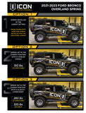 ICON 21-23 Bronco Rear 2.5 VS RR CDCV Coilover Kit - 48711C