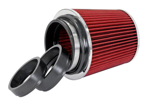 Spectre Adjustable Conical Air Filter 5-1/2in. Tall (Fits 3in. / 3-1/2in. / 4in. Tubes) - Red - 8132