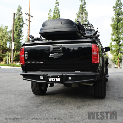 Westin 15-22 Chevrolet Colorado Outlaw Rear Bumper - Textured Black - 58-81055